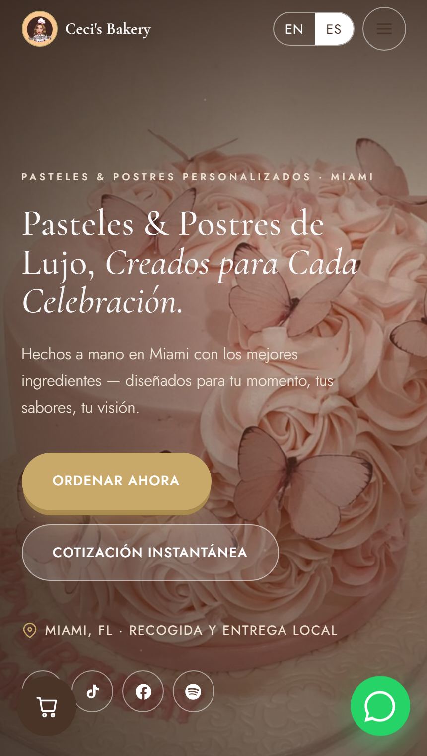 Ceci's Artisan Bakery website