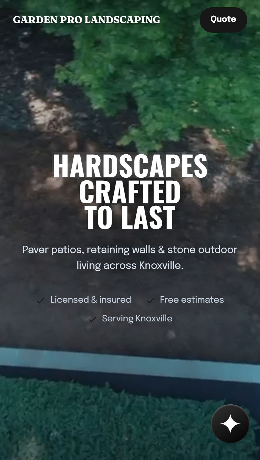 Garden Pro Landscaping website
